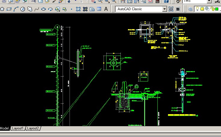 PENANGKAL PETIR - KUMPULAN AUTOCAD INSTALASI  PEKERJAAN 