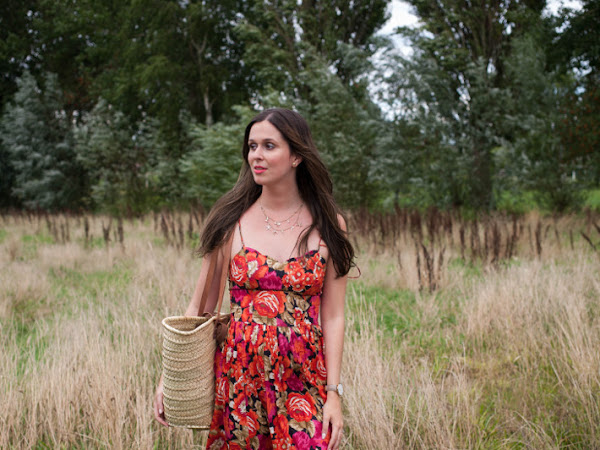 Outfit: Laura Ashley floral midi dress, highlights