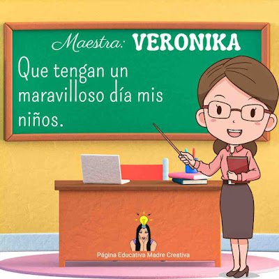 PIN Nombre Veronika - Maestra Teacher Veronika para imprimir