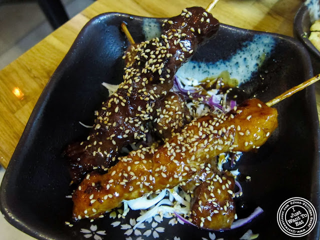 image of yakitori at Umami Shoppu in the West Village, NYC, New York