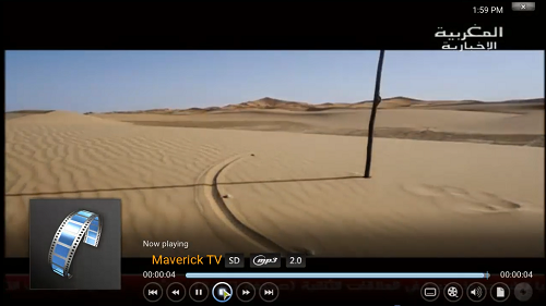 القنوات العربية والأجنبية IPTV على برنانج KODI مع إضافة Maverick TV