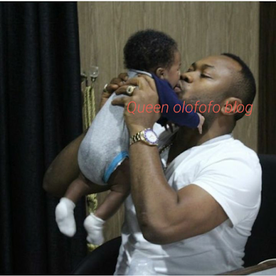 The picture of the son and child of actress Tonto Dikeh named Omodayo Churchill.