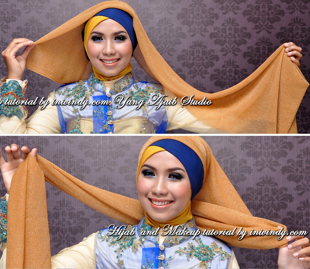 Tutorial Hijab Kebaya Warna Emas Rekanhijab