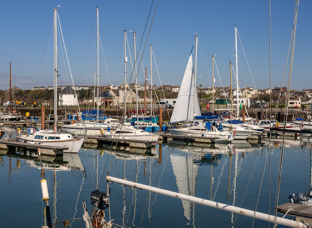 Photo of another sunny day at Maryport Marina on Wednesday