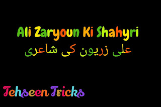 Ali Zaryoun Ki Shahyri - علی زریون کی شاعری