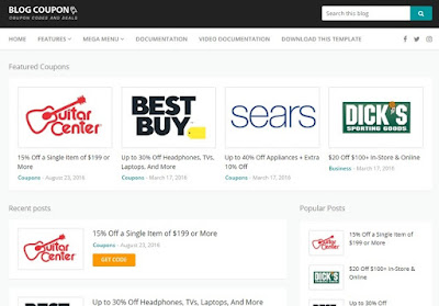Blog Coupon Blogger Template
