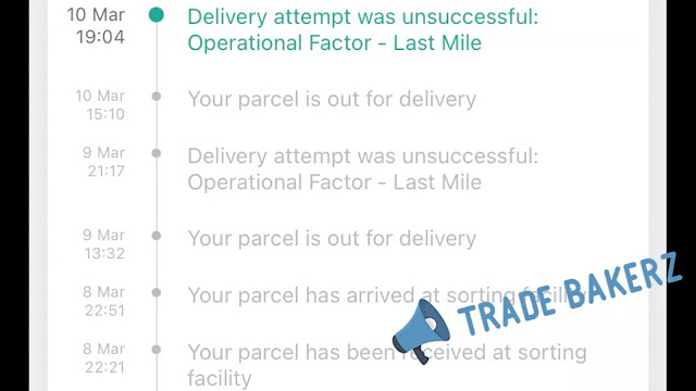 Delivery attempt was unsuccessful: Operational Factor - Last Mile