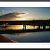 Bridge over the Lake at Sunset