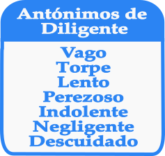 Palabras antónimas de DILIGENTE