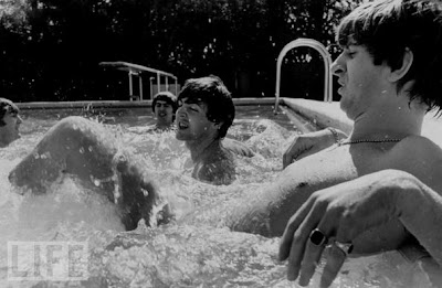 Beatles, Fab Four, Beatles Pool, Beatles Swimming, Beatles Miami, Beatles Beach, Beatles Photos