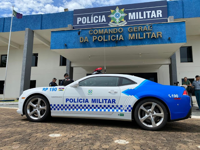 PM transforma Camaro apreendido em viatura e chama a atenção nas ruas de Porto Velho