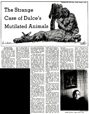 The Strange Case of Dulce's Mutilated Animals - Farmington Daily Times 1-17-1982