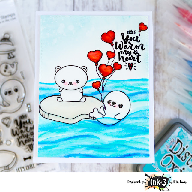 You Warm My Heart Valentine's Day Card - Ink On 3 Stamps