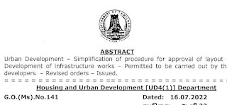  G.Os of Housing and Urban Development Department - G.O.(Ms).No.141 Dt: July 16, 2022