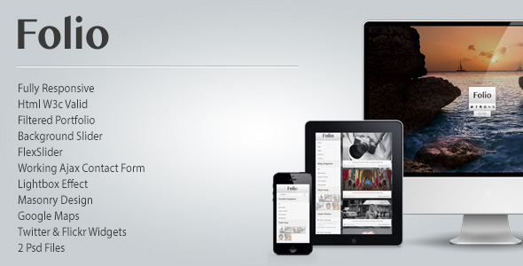 Folio Photography Responsive Html Theme - Photography Creative