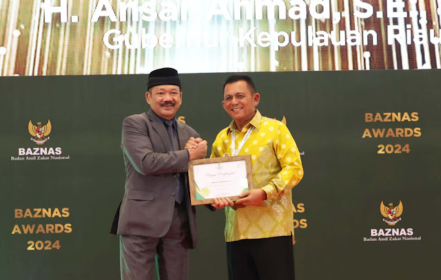 Pengumpulan ZIS Meningkat 113 %, BAZNAS Kepri Borong Tiga Penghargaan di Baznas Awards 2024