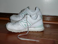 Shoe lift in New Balance sneaker