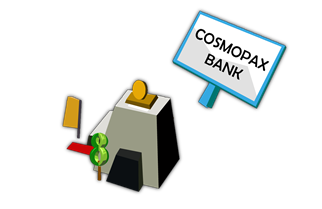 Cosmopax Bank pelo mapa