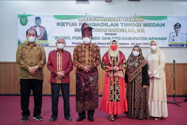 Bupati Asahan Sambut Temu Ramah Dengan Ketua Pengadilan Tinggi Medan