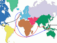 Gambar Rute Perjalanan Spanyol Ke Indonesia