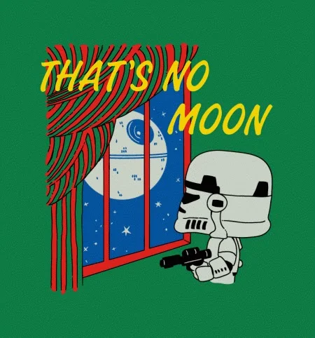 That's No Moon Graphic Tshirt