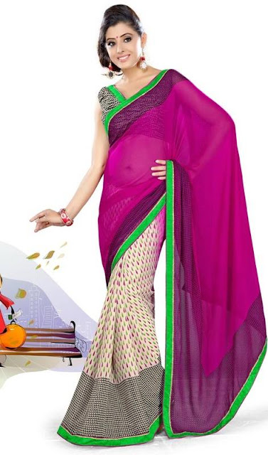 Designer Half Party Wear Sarees Online Shopping