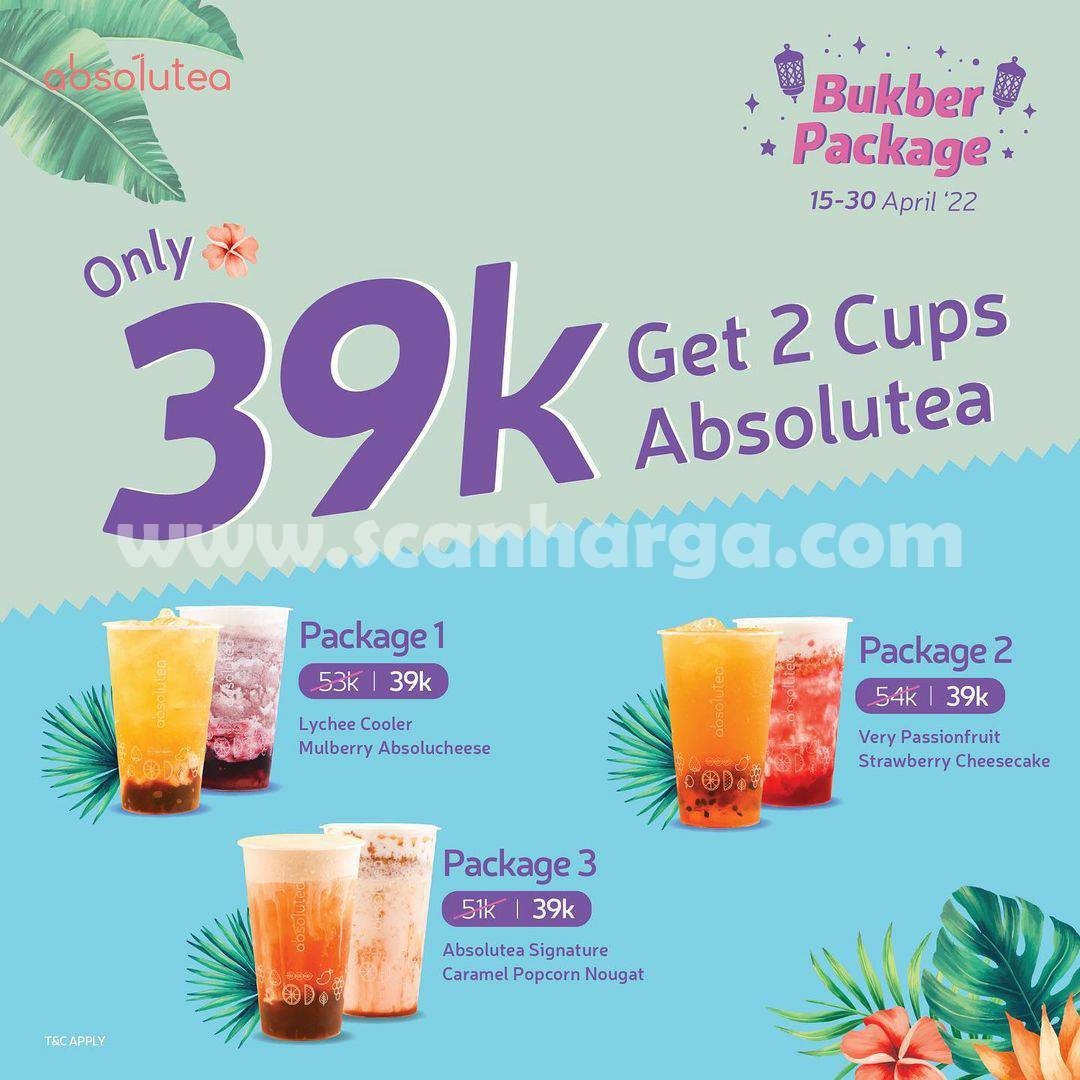 Absolutea Promo Bukber Package Get 2 Cup Only 39K