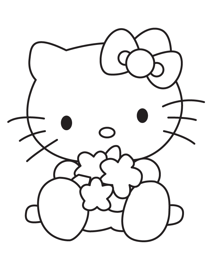  Hello  Kitty  Birthday Coloring  Pages Slim Image