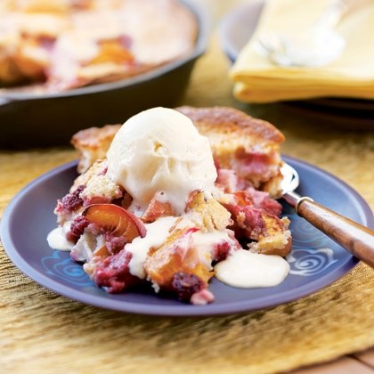 Raspberry Peach Cobbler Recipe