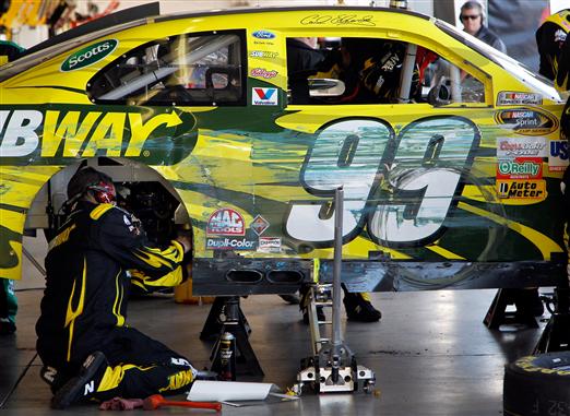 Carl Edwards Car 2011. Polesitter Carl Edwards saw