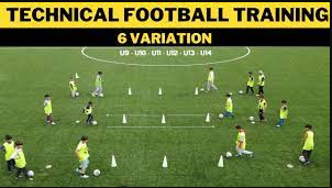 Technical Football/Soccer Training Drills | 6 Variation | U9 - U10 - U11 - U12 - U13 - U14 |