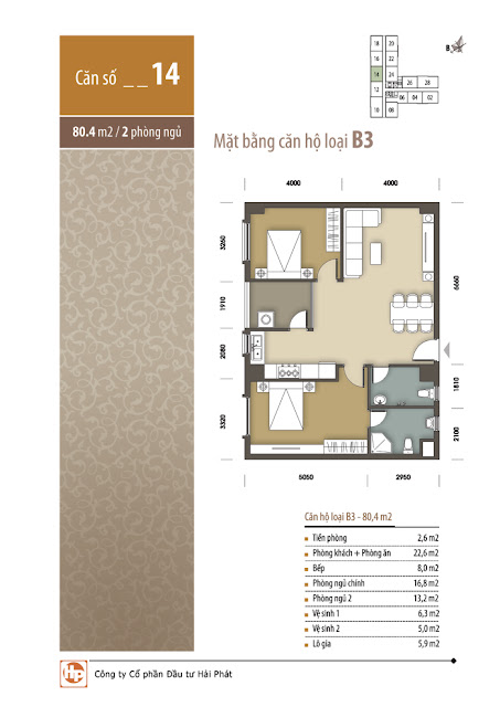 sơ đồ thiết kế căn hộ tòa ct2b
