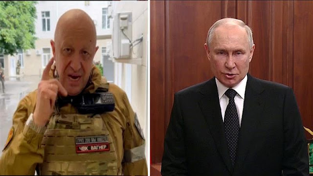 Putin vows to crush ‘armed mutiny’ after Russian mercenary boss tries to oust top brass