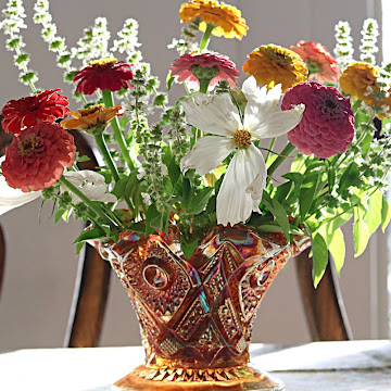 Beautiful  Garden Bouquets With Mrs. Burns' Lemon Basil