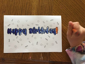 happy birthday colorable cards