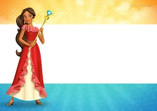 Elena of Avalor Free Printable Invitations, Labels or Cards.