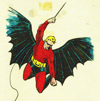 Diseño de Batman de Bob Kane antes de su primera aparición