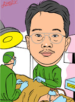 Surgeon caricature