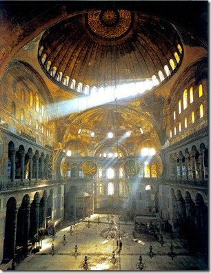 Interior hagia sophia