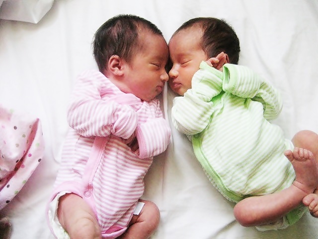 cute twin babies