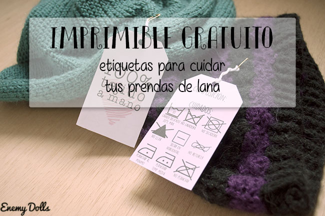 Etiquetas con consejos de lavado - Imprimible gratuito