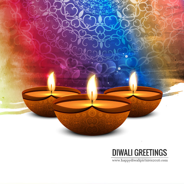 Happy Diwali Pictures with Diya Images for Whatsapp and Facebook