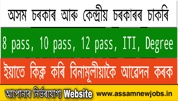 Assam Government Jobs 2020 : AssamNewJobs.in