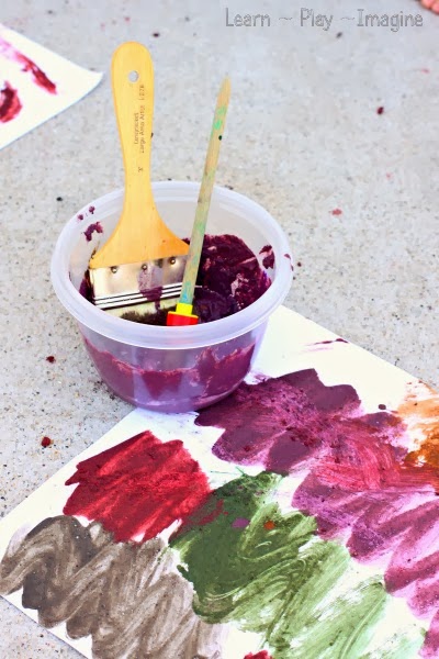 Mud paint recipe - Simple to make colored mud paint.