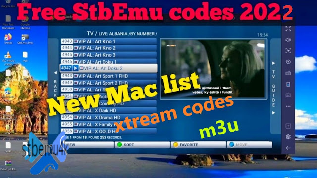Free stbemu 4k iptv and xtream codes m3u8 + stb emu code 2022