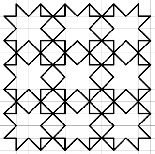 star free blackwork fill pattern