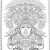 Mayan mandala coloring pages