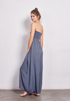 Hush Shirred Maxi Dress