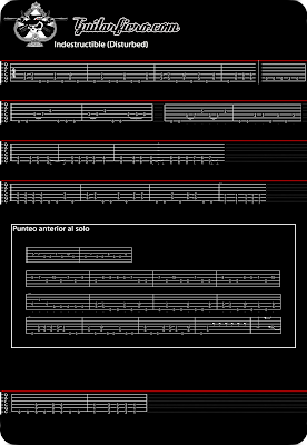 Tablaturas Guitarra Indestructible