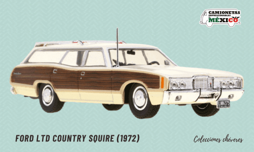 camionetas imprescindibles de mexico 1:43 madre editorial, Ford LTD Country Squire 1:43